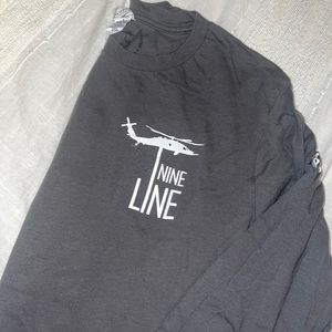Nine Line Grey Long Sleeve, size Medium